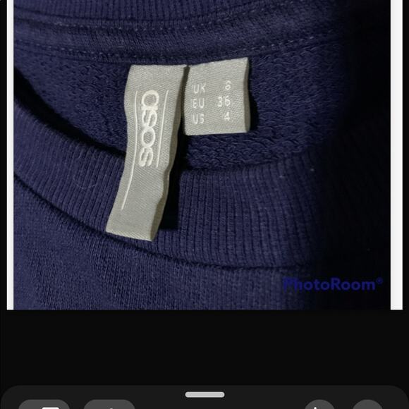 ASOS Navy Rocket Knit Sweater Size Small - Picture 3 of 7